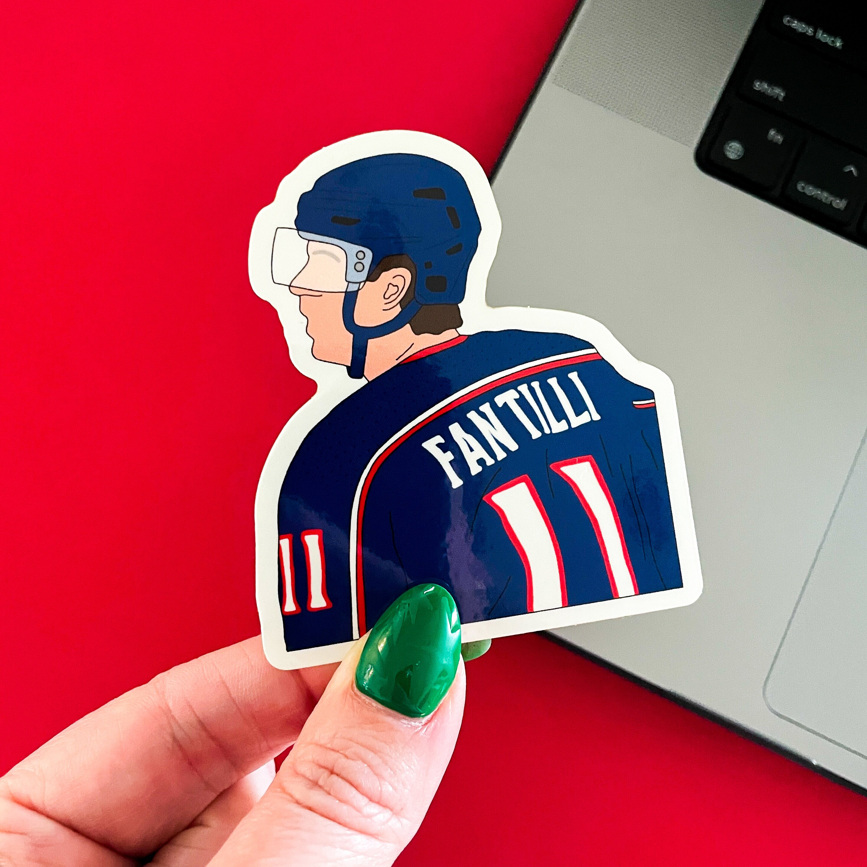 Columbus Hockey Sticker Regular Size, Waterproof, Glossy Finish