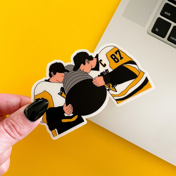 Pittsburgh Hockey Sticker - Waterproof, Glossy Finish