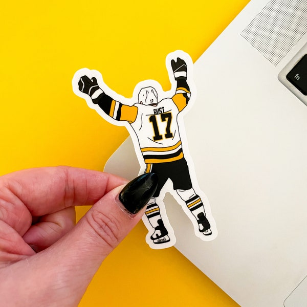 Pittsburgh Hockey Sticker - Waterproof, Satin Finish