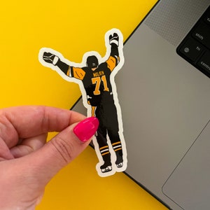 Pittsburgh Hockey Sticker - Waterproof, Glossy Finish
