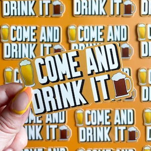 Beer Sticker - Waterproof, Glossy Finish
