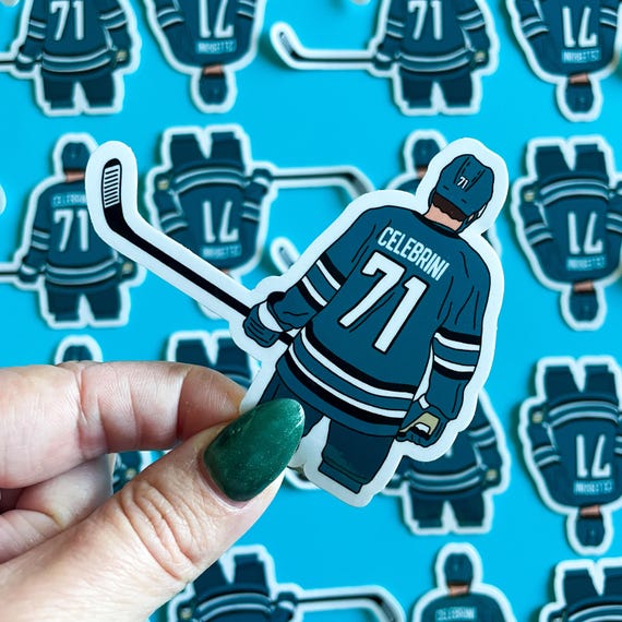 San Jose Hockey Sticker - Waterproof, Glossy Finish