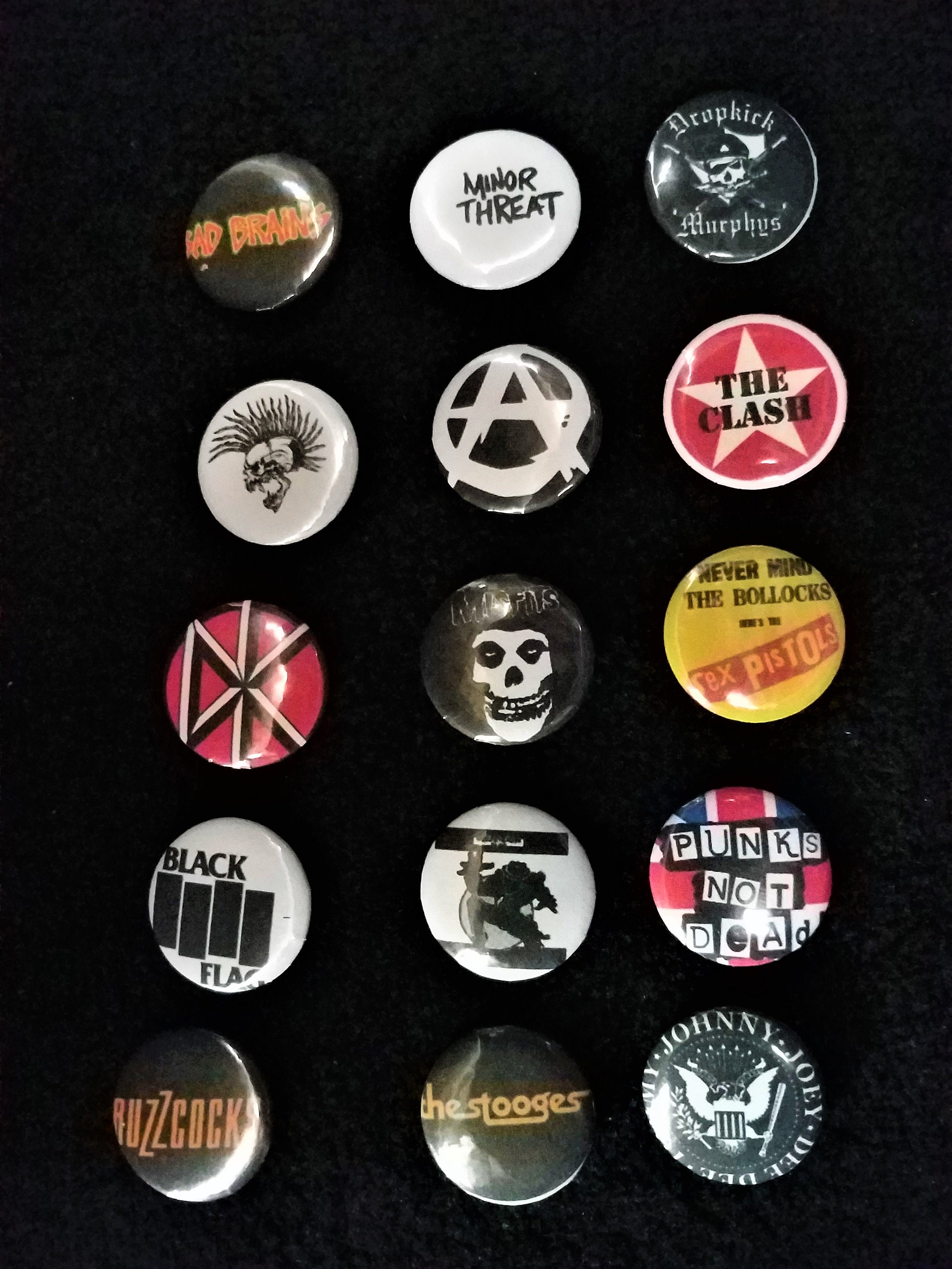 Punk/Heavy Metal/Hard Rock Buttons | Etsy
