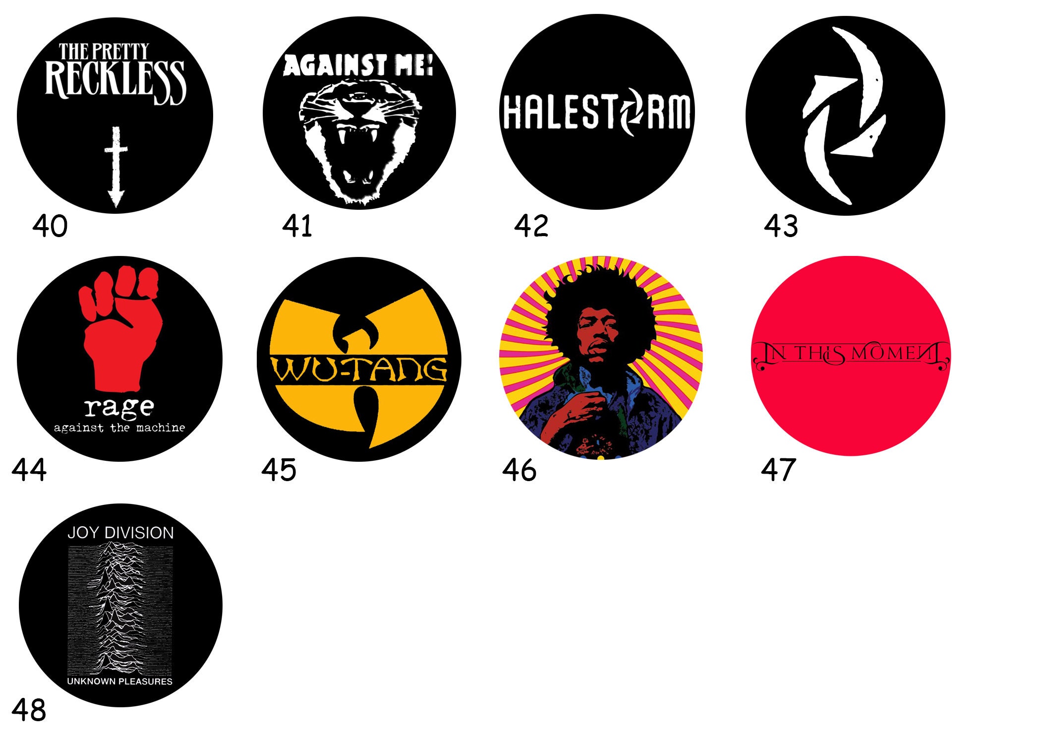 Punk/Heavy Metal/Hard Rock Buttons | Etsy
