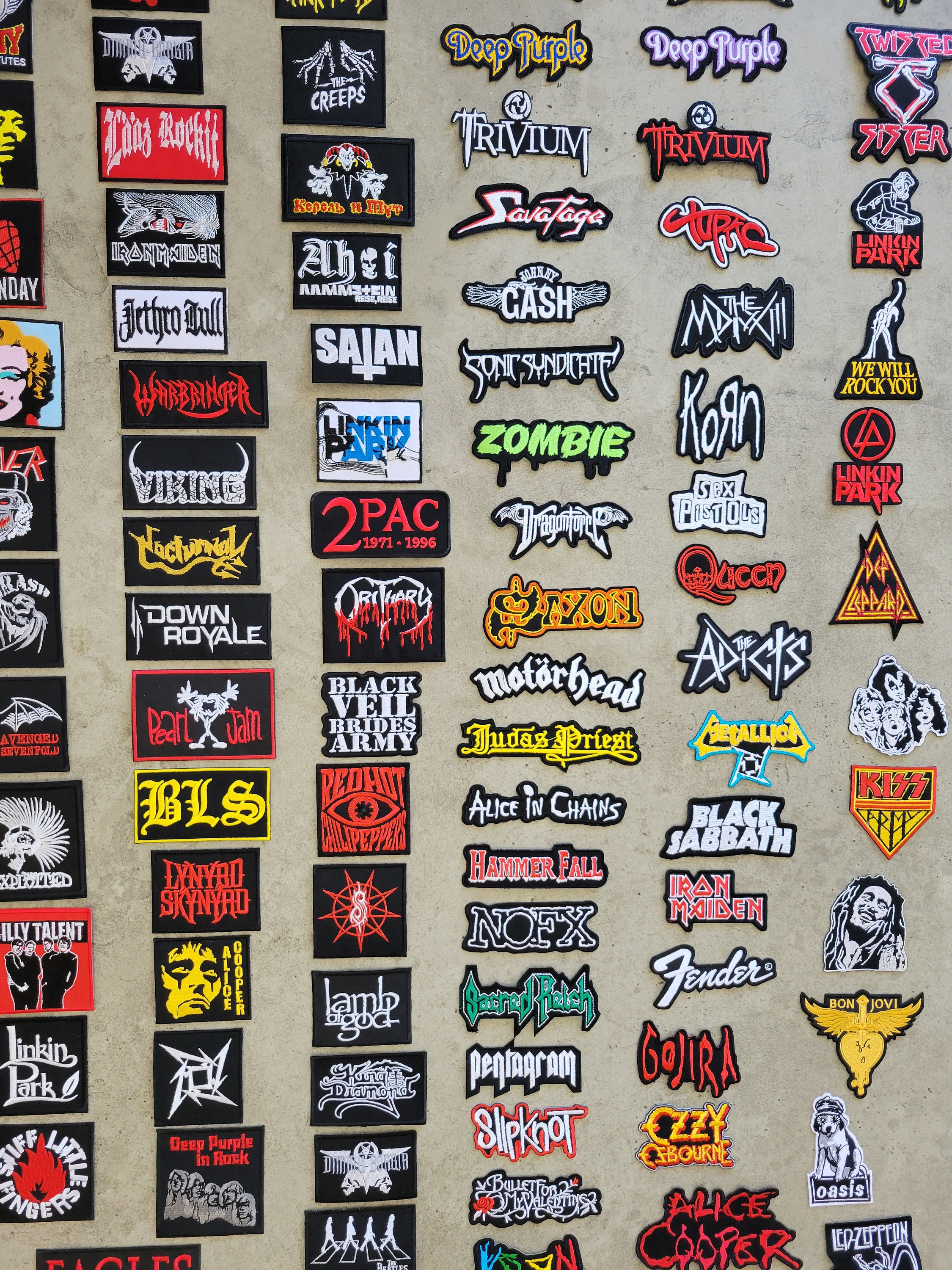Embroidered Hard Rock/Metal/Punk Patches Page 1 Etsy