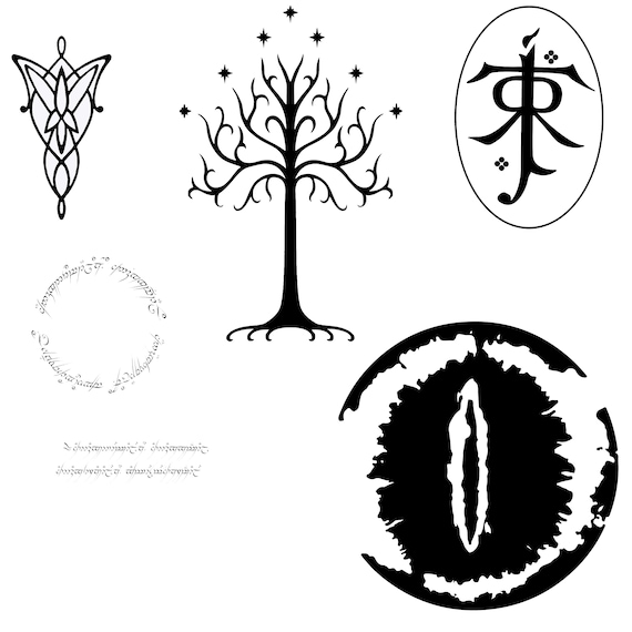 Lord of the Rings Vinyl Decals Etsy