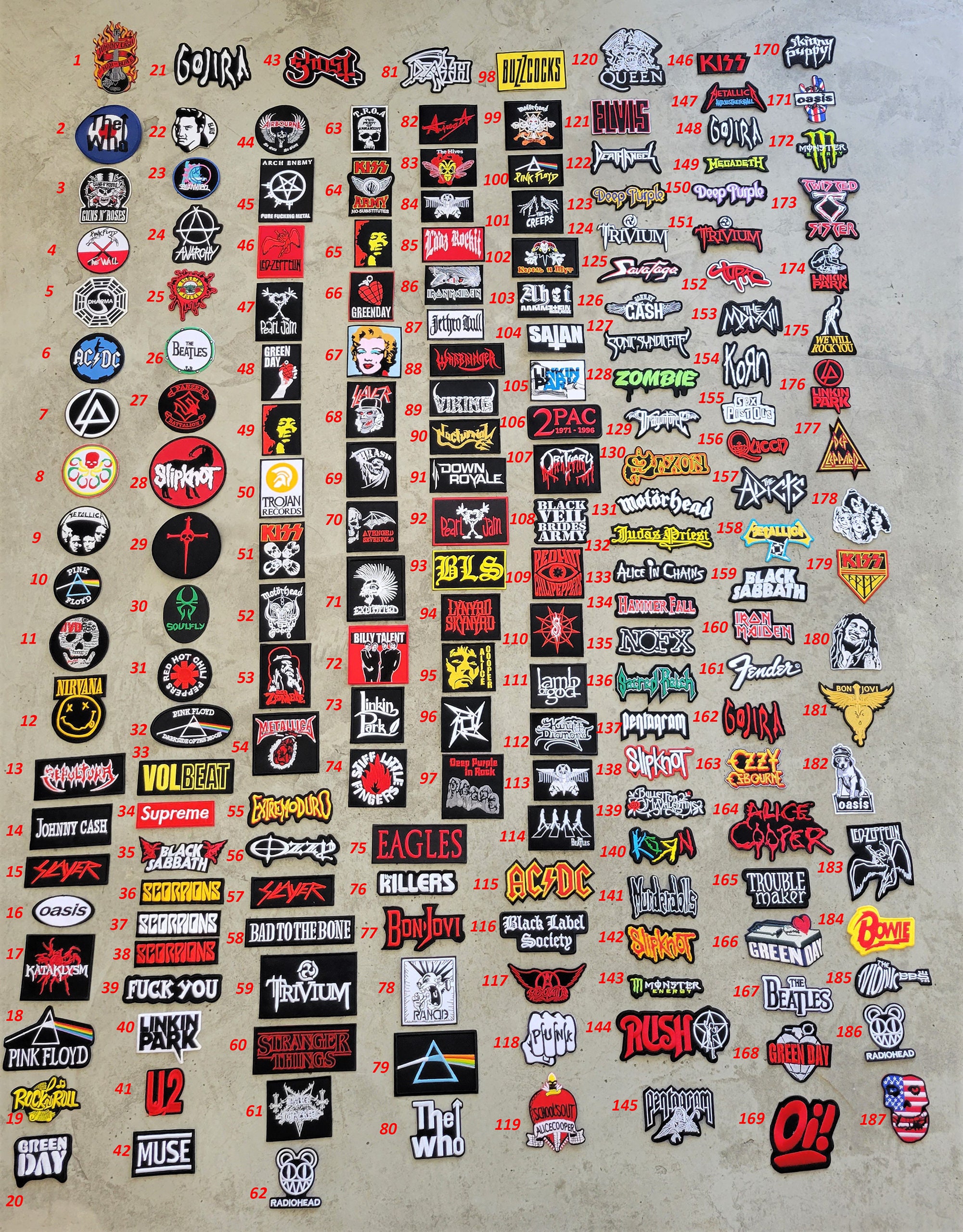 Embroidered Hard Rock/Metal/Punk Patches Page 2 Etsy