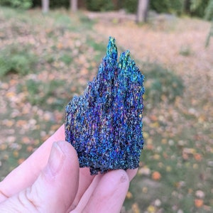 Rainbow Carborundum Stone Beautiful Metallic Rainbow Iridescent Sparkle Crystal Silicon Carbide Manmade Magic Unicorn Rock READ DESCRIPTION image 6