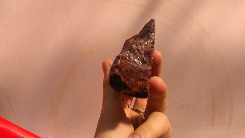 Red Jasper Jasper Slice JAS001 Red Jasper Chalcedony from Hungary Lapidary Material Polished Specimen Jasper Chalcedony