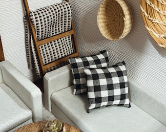 Decoración de almohadas para casas de muñecas, miniaturas para casas de muñecas, escala 1:12, decoración para casas de muñecas, almohada en miniatura, decoración en miniatura