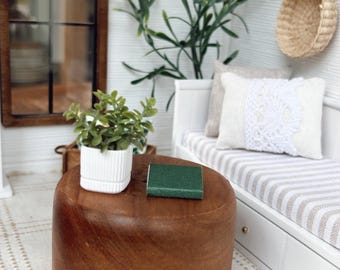 Miniature Dollhouse Plants – 1:12 Scale Potted Greenery | Tiny House, Diorama, Roombox Decor