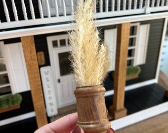 Dollhouse plants, miniature plants, mini decor, dollhouse planter, 1:12 scale
