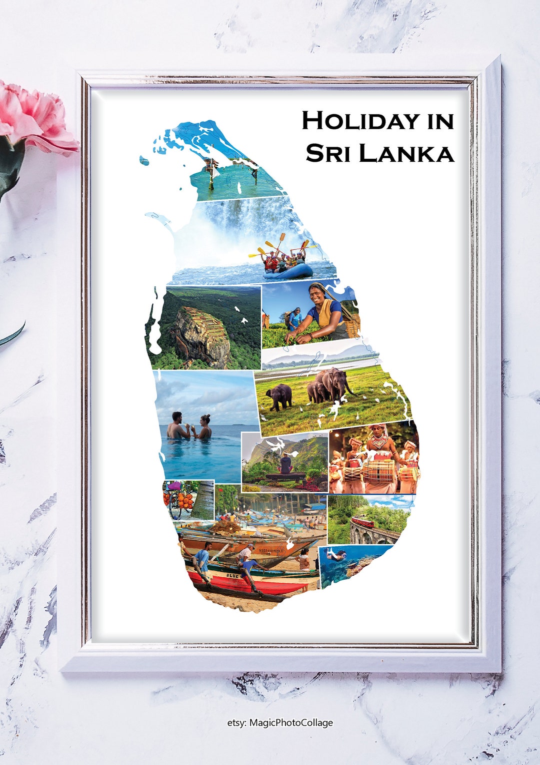 Sri Lanka Travel Photo Collage Etsy