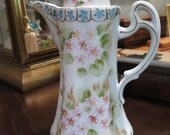 Chocolate Tea Pot NIPPON Hand Painted Japan Spring Floral Gold Gilt ANTIQUE