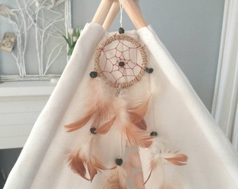 Brown dreamcatcher, teepee decoration, pet tipi, cat bed, dog house