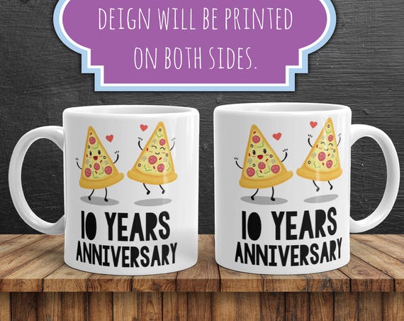 10th Anniversary Mug | 10 Year Anniversary Gifts | 10 Year Anniversary | Anniversary Gift | Ten Year Anniversary Gift | Wedding Anniversary