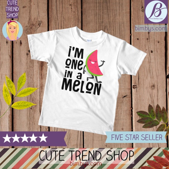 SALEFunny kids shirts, kids graphic tee, One in a melon t-shirt, funny toddler shirt, funny kids shirts, funny kids tee, kids birthday gift