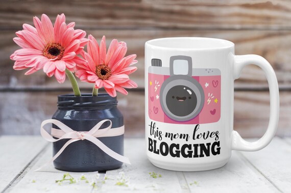 This Mom Loves Blogging Mug | Blogging Mug | Gift For Bloggers | Time to Blog | Blogging Day Mug | Blogger Coffee Mug | Blogger Gift