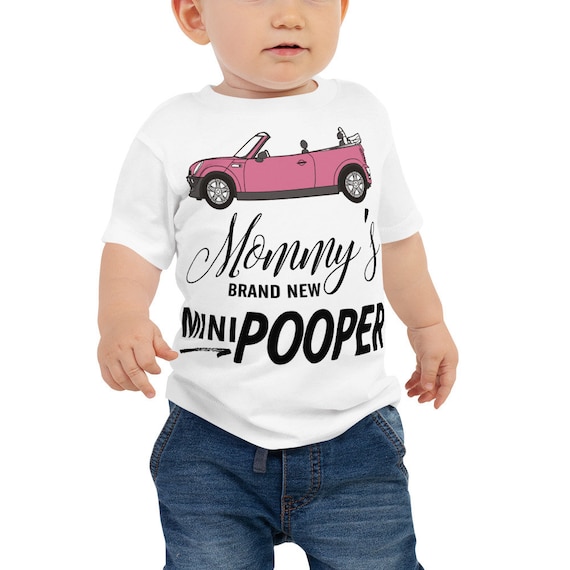 Funny Baby Clothes, Baby Shower Gift, Infant Toddler Baby T-Shirt - Mommy's Brand New Mini Pooper Jersey Short Sleeve Tee, Funny Baby Shirts