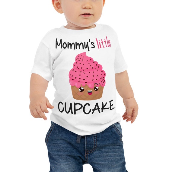 SALE Mommy's Little Cupcake Baby Jersey Short Sleeve Tee, Baby Girl Outfit, Unique Baby Gift, Baby Girl Clothes