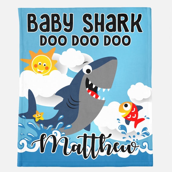 baby shark blanket