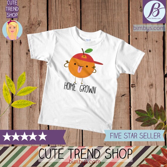 SALEFunny kid shirts, Cute Orange Kawaii Kids T-Shirt, toddler t-shirt, funny girls shirt, funny boy shirt, boho kids shirt, kids t-shirts