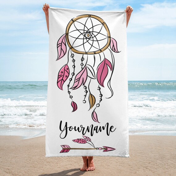 Dreamcatcher Monogrammed bath towels, monogrammed bath towel, Monogram towels, Monogram towel, Personalized towels, Personalized towel