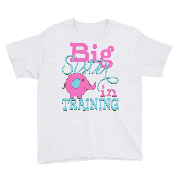 Big Sister In Training Tee Shirt, Pregnancy Announcement, Girls Sibling Big Sister, Big Sister Shirt, Big Sister In Training Shirt, Big Sist