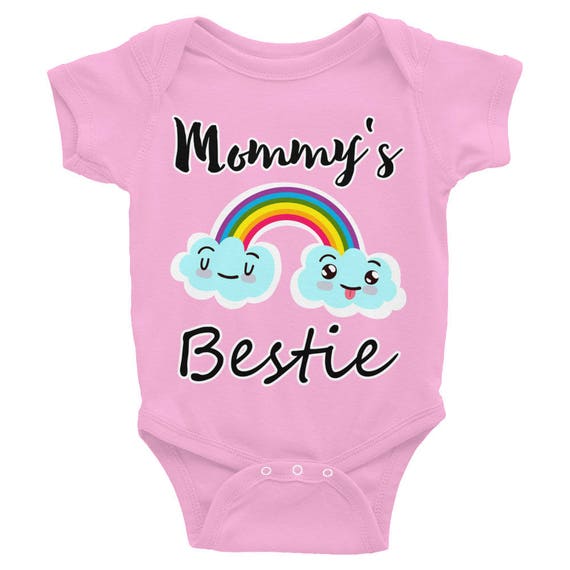 Mommy's Bestie Infant Bodysuit | Cute Baby outfit | Adorable Baby Gifts, baby girl bodysuit, Infant Romper, baby bodysuit Cute baby clothes