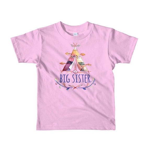 SALEBig Sister Shirt Boho Big Sister Going to be Big Sister Shirt Girls Pregnancy Announcement Shirt Promoted To Big Sister Big Sister Gift