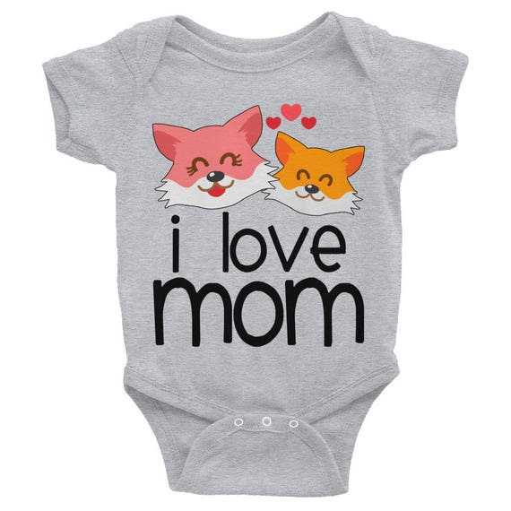 fox print baby clothes
