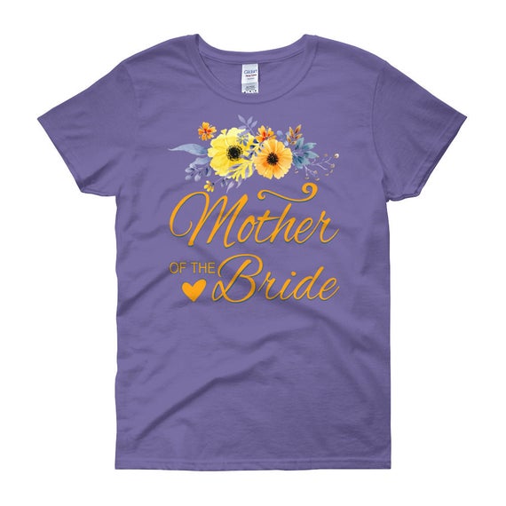 Mother-of-the-Bride Shirt, Women's short sleeve t-shirt, Mother of the Bride T-Shirt Top, Mother of the Groom T-Shirt Top, BrideTee