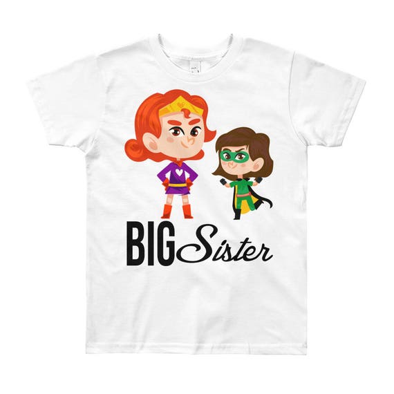 SALE Superhero Big Sister Design T-Shirt