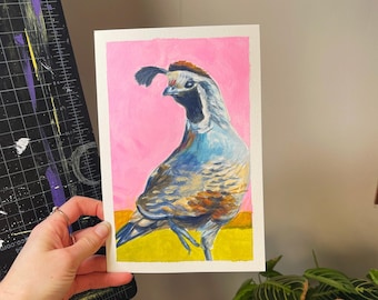 Quail 27 Original Painting