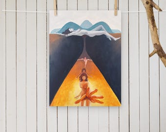 Portal Woman Print
