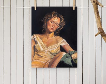 Resting Woman Print