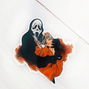 SCREAM Sticker, Scream Movie Sticker, Scary Movie Sticker, Horror Film Sticker, Drew Barrymore Sticker, Ghostface Sticker, Movie Sticker