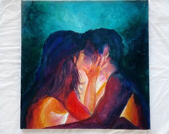 ORIGINAL Lovers Impressionist Painting