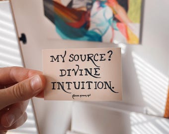 DIVINE INTUITION Sticker