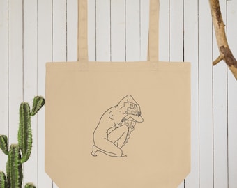 Lady Statue Tote Bag