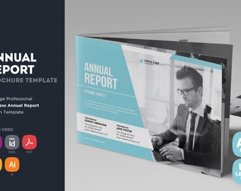 Indesign Annual Report Template - Etsy