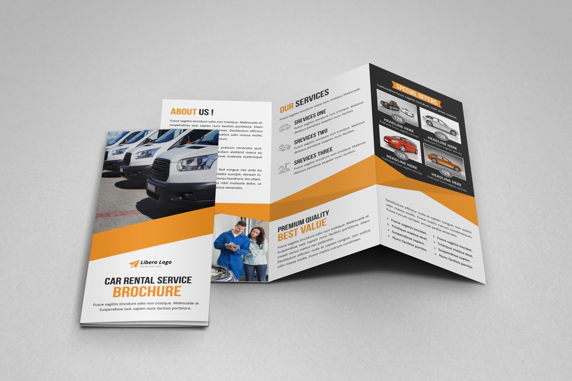 Automotive Car Brochure Car Brochure Car Rental Service Automotive