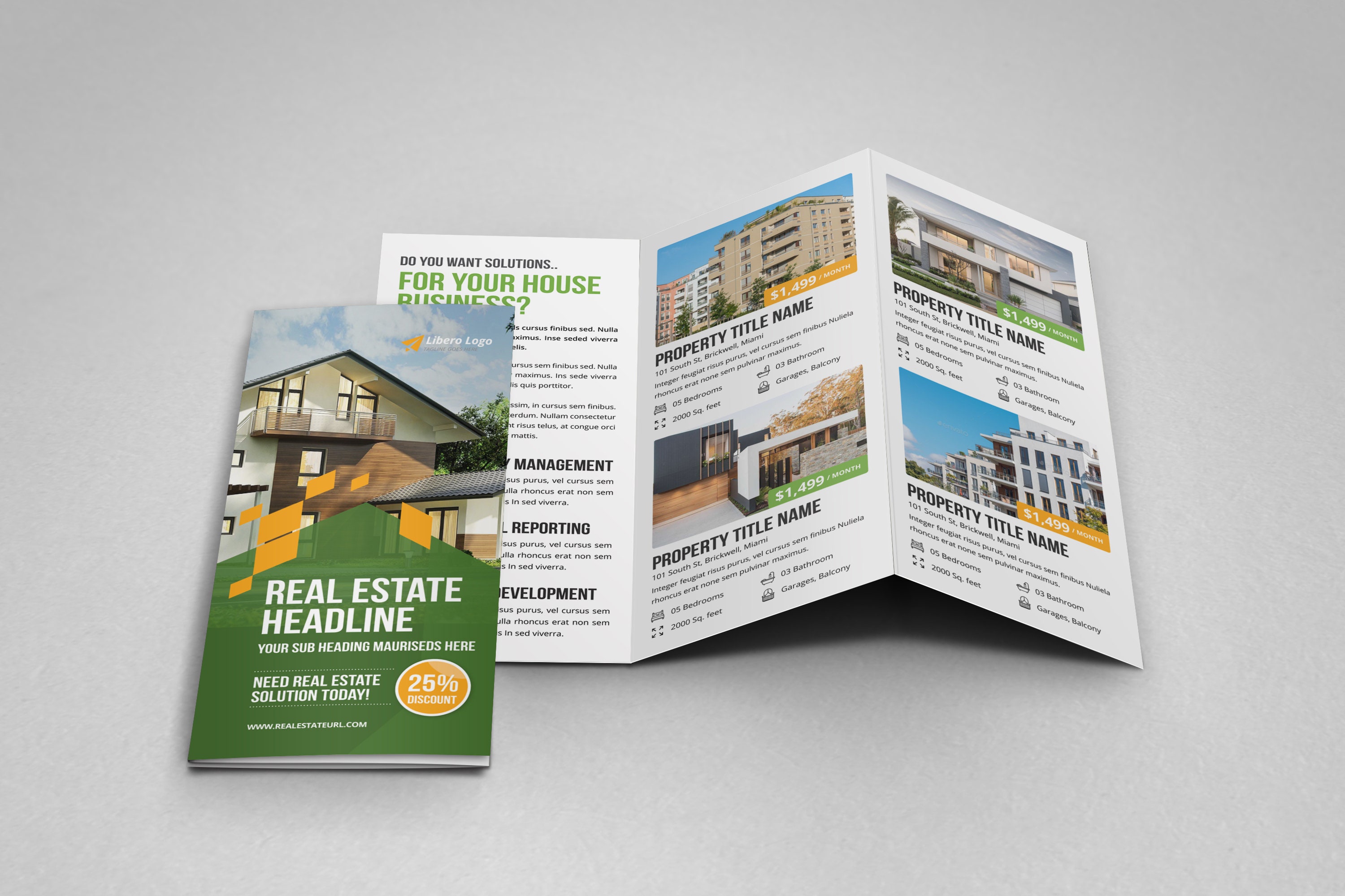 Real Estate Brochure Template Real Estate Trifold Brochure - Etsy México