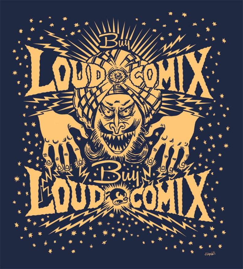 Buy LOUD COMIX hypnotist shirt by Jamie Vayda image 1