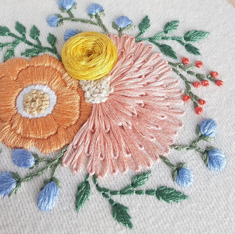 Wildflower hand embroidery pdf sybju pdf embroidery  etsy india Wildflower hand embroidery pdf sybju pdf embroidery  etsy india