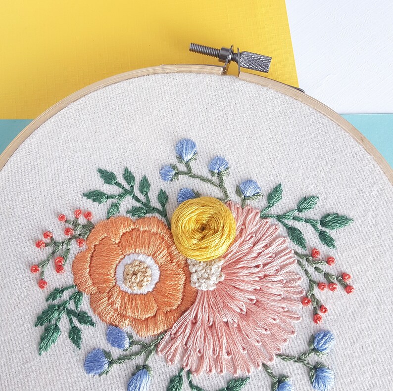 Wildflower hand embroidery pdf sybju pdf embroidery  etsy india Wildflower hand embroidery pdf sybju pdf embroidery  etsy india