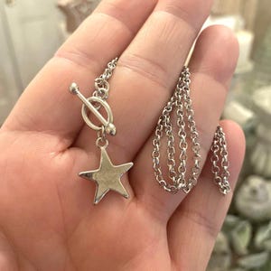 Silver Star Toggle Necklace