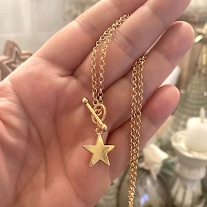 Gold Star Toggle Necklace