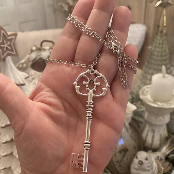 Skeleton Key Pendent Necklace Key To My Heart Gift