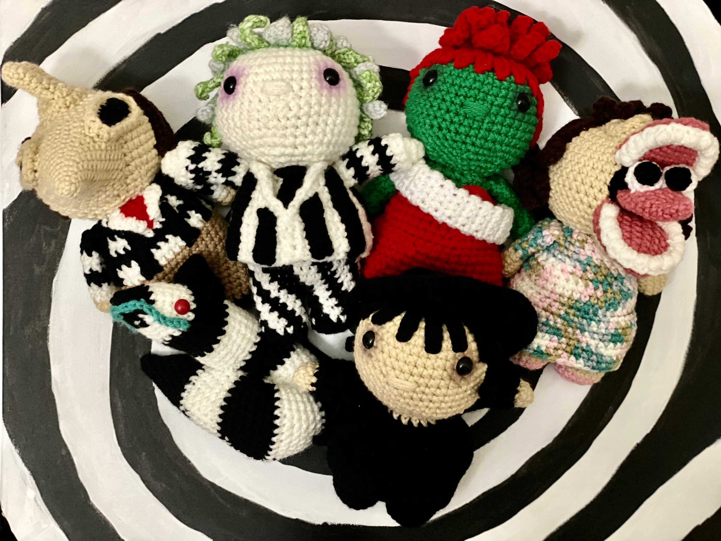 Beetlejuice inspired crochet dolls Etsy